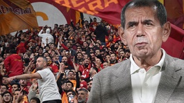 Galatasaray taraftarından Okan Buruk ve Dursun Özbeke sert tepki