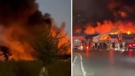 Başakşehir İkitelli Organize Sanayi Bölgesinde iş yerinde yangın