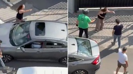 Yol ortasındaki kavgaya damga vuran söz: Kocanı aldım elinden, çatla
