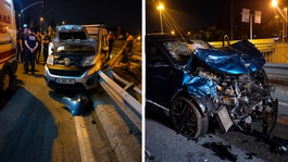Ümraniyede feci kaza: 6 yaralı