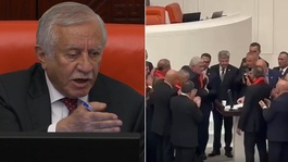 Genel Kurulda dikkat çeken anlar: İYİ Partili Türkoğlu kürsüden güçlükle indirildi
