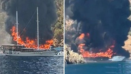 Fethiyede can pazarı! Tur teknesi yandı, 115 kişi suya atladı