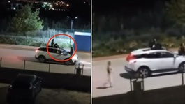 Elazığda ölümüne yolculuk: Aracın tavanında ve kaputunda gittiler!
