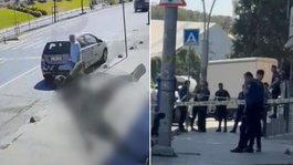 Ekmek parası kazanan Suriyeli, 3. kattan aşağıya düştü