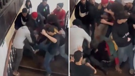 Giydiği tişört nedeniyle tekme tokat dövüldü