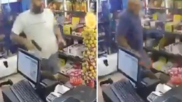 Marketteki korkunç saldırı kamerada