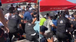 Batan geminin ardından Silivride gergin anlar! Gazetecilere saldırdılar