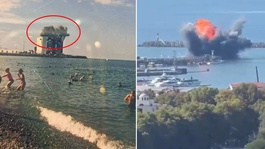 Turizm kentini deniz dronlarıyla vurdular! Serinlemek isterken kabusu yaşadılar