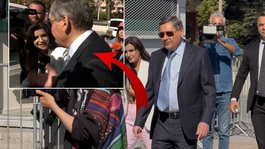 Gökçeke adliye girişinde Arınç soruldu, verdiği tepki çok konuşulur