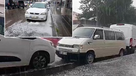 Eylül ayında şaşırtan manzara! Kars beyaza büründü 