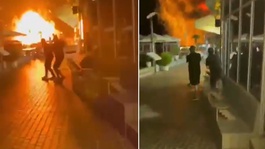 Rusyanın tatil cennetinde alevler yükseldi! İnsansız deniz araçlarıyla vurdular