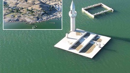 Bir şehir bunu konuşuyor: Baraj çekildi, köy yeniden ortaya çıktı