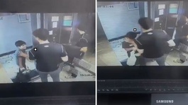 Asansörde otizmli çocuğa vicdansız saldırı