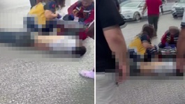 Yaya üst geçidinden caddeye düştü, minibüs çarpınca hayatını kaybetti
