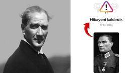 Instagram Atatürk’ün fotoğrafını ’tehlikeli kişi’ gerekçesiyle kaldırdı