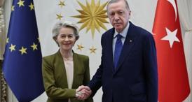 Cumhurbaşkanı Erdoğan, AB Komisyonu Başkanı Ursula von der Leyen ile Beştepe’de bir araya geldi