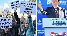 Ekrem İmamoğlu, kendisini protesto eden vatandaşla kürsüden atıştı