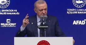 Cumhurbaşkanı Erdoğan, 6 Şubat depremleri anma programında açıklamalarda bulunuyor