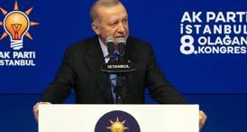 Cumhurbaşkanı Erdoğan, AK Parti İstanbul İl Kongresi’nde konuşuyor.