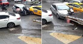 İstanbul’da kan donduran olay Tartıştığı motokuryeyi otomobille ezdi