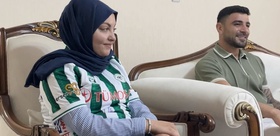 17 yaşındaki Sude’nin evine Konyasporlu futbolcular konuk oldu