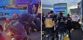 İstanbul-İzmir Otoyolu’nda 7 aracın karıştığı zincirleme kazada 11 kişi yaralandı
