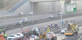 Bisiklet yarışı İstanbul’da yolları kapattı: FSM’nin Ankara yönü araç trafiğine kapalı