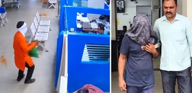 Bankaya müşteri gibi girdi, biber tozuyla soygun yaptı