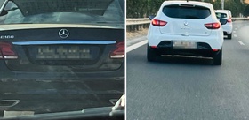 Tartışma yaratan plakalar Görenler “Gerekeni yapın“ diyerek emniyeti etiketliyor