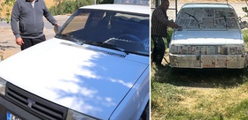 Sanayide 80 bin TL fiyat aldı, otomobilini 10 bin TL’ye kendi boyadı