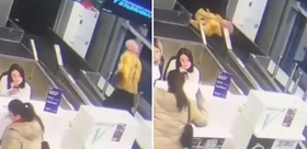 Havalimanında akılalmaz olay: Bagaj bandını yürüyen yol sanınca olanlar oldu