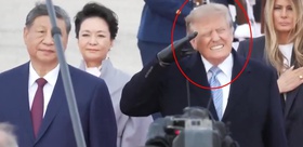 Trump’tan Şi’ye savaş uçaklı karşılama Yüzündeki ifade dikkat çekti