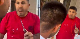 Fırat Kalkanı gazisine evinde kabusu yaşattı: Delik deşik ederim