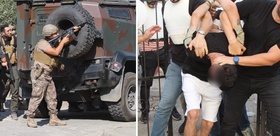 Şehrin göbeğinde polise el bombasıyla karşılık verdi, böyle yakalandı O anlar kamerada