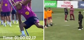Barcelona ve Galatasaray’ın antrenman görüntüleri olay oldu