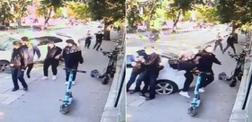 Otomobil kaldırıma çıktı 4 öğrenci ölümden döndü