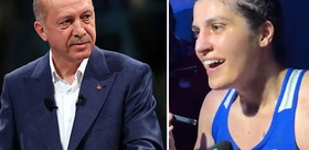 Cumhurbaşkanı Erdoğan’dan Busenaz Sürmeneli’ye gülümseten soru