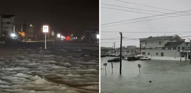 New Jersey’de sel yolları ve evleri vurdu, 70 binden fazla hane elektriksiz kaldı