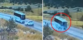 Gaziantep’te 7 kişinin can verdiği kaza kamerada