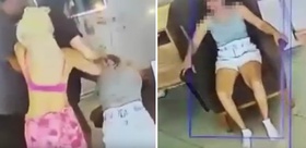 Genç kadına kabusu yaşattılar Dehşet anları kamerada