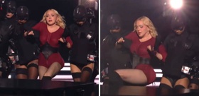 VMAs’ta Madonna şoku 68 yaşındaki şarkıcı performans sırasında platforma fırlatıldı