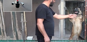 Kümes değil adeta kasa Kamera, çelik kapı ve kurt köpeği...