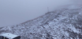 Sonbaharda Erzurum’a kış geldi Zirve beyaza büründü