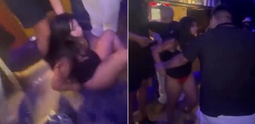 Partide bir anda kıyamet koptu İki kadını ayıramadılar