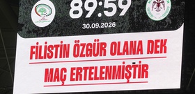 Konyaspor ile Filistin Milli Takımı arasındaki maç tüm dünyaya mesaj vererek bitti