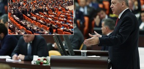 TBMM’de yeni yasama yılı oturumu Cumhurbaşkanı Erdoğan kürsüye çıktı, Yeni Parti grubu salonu terk etti