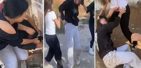 Liseli kızların şoke eden görüntüsü: Çeşmede ıslatıp, yerde sürükleyerek darbettiler