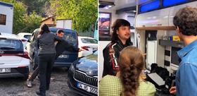 Nurgül Yeşilçay’ın oğlu Osman Nejat, “Ömür Usta“nın setini bastı