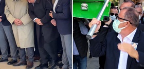 Cenaze namazında Fatih Terim’in zor anları