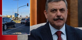 İçişleri Bakanı Mustafa Çiftçi kırmızı ışıkta bekledi O anı vatandaş kaydetti
